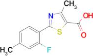 2-(2-Fluoro-4-methylphenyl)-4-methylthiazole-5-carboxylic acid