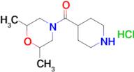 2,6-Dimethyl-4-(piperidine-4-carbonyl)morpholine hydrochloride