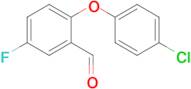 2-(4-Chlorophenoxy)-5-fluorobenzaldehyde