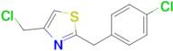 4-(Chloromethyl)-2-[(4-chlorophenyl)methyl]-1,3-thiazole