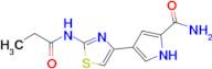 4-(2-Propanamido-1,3-thiazol-4-yl)-1h-pyrrole-2-carboxamide