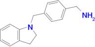 1-{4-[(2,3-dihydro-1h-indol-1-yl)methyl]phenyl}methanamine