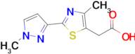 2-(4-Methyl-2-(1-methyl-1h-pyrazol-3-yl)thiazol-5-yl)acetic acid