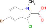 5-Bromo-3-chloro-1-methyl-1h-indole-2-carboxylic acid