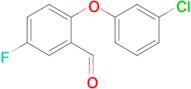 2-(3-Chlorophenoxy)-5-fluorobenzaldehyde