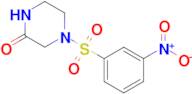 4-(3-Nitrobenzenesulfonyl)piperazin-2-one