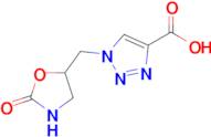 1-[(2-oxo-1,3-oxazolidin-5-yl)methyl]-1h-1,2,3-triazole-4-carboxylic acid