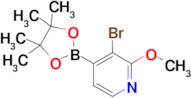 3-Bromo-2-methoxy-4-(4,4,5,5-tetramethyl-1,3,2-dioxaborolan-2-yl)pyridine