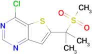 4-Chloro-6-(2-(methylsulfonyl)propan-2-yl)thieno[3,2-d]pyrimidine