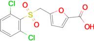 5-[(2,6-dichlorobenzenesulfonyl)methyl]furan-2-carboxylic acid