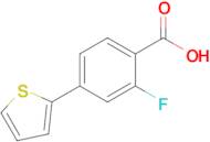 2-Fluoro-4-(thiophen-2-yl)benzoic acid