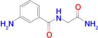 2-[(3-aminophenyl)formamido]acetamide