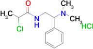 2-Chloro-n-[2-(dimethylamino)-2-phenylethyl]propanamide hydrochloride