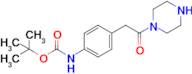Tert-butyl n-{4-[2-oxo-2-(piperazin-1-yl)ethyl]phenyl}carbamate