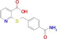 2-{[(4-carbamoylphenyl)methyl]sulfanyl}pyridine-3-carboxylic acid