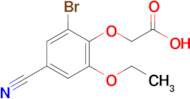 2-(2-Bromo-4-cyano-6-ethoxyphenoxy)acetic acid