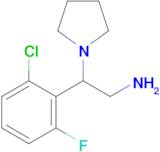 2-(2-Chloro-6-fluorophenyl)-2-(pyrrolidin-1-yl)ethan-1-amine