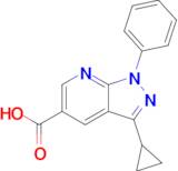 3-Cyclopropyl-1-phenyl-1h-pyrazolo[3,4-b]pyridine-5-carboxylic acid