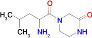 4-(2-Amino-4-methylpentanoyl)piperazin-2-one