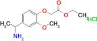 Ethyl 2-[4-(1-aminoethyl)-2-methoxyphenoxy]acetate hydrochloride