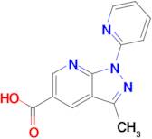 3-Methyl-1-(pyridin-2-yl)-1h-pyrazolo[3,4-b]pyridine-5-carboxylic acid