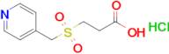 3-(Pyridin-4-ylmethanesulfonyl)propanoic acid hydrochloride