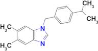 5,6-Dimethyl-1-{[4-(propan-2-yl)phenyl]methyl}-1h-1,3-benzodiazole