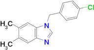 1-[(4-chlorophenyl)methyl]-5,6-dimethyl-1h-1,3-benzodiazole