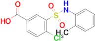 4-Chloro-3-[(2-methylphenyl)sulfamoyl]benzoic acid