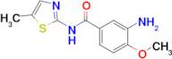 3-Amino-4-methoxy-n-(5-methyl-1,3-thiazol-2-yl)benzamide