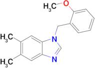 1-[(2-methoxyphenyl)methyl]-5,6-dimethyl-1h-1,3-benzodiazole