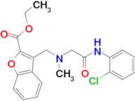 Ethyl 3-[({[(2-chlorophenyl)carbamoyl]methyl}(methyl)amino)methyl]-1-benzofuran-2-carboxylate