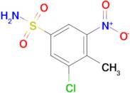 3-Chloro-4-methyl-5-nitrobenzene-1-sulfonamide