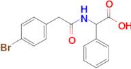 2-[2-(4-bromophenyl)acetamido]-2-phenylacetic acid