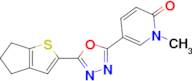 5-(5-{4h,5h,6h-cyclopenta[b]thiophen-2-yl}-1,3,4-oxadiazol-2-yl)-1-methyl-1,2-dihydropyridin-2-one
