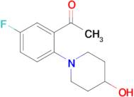 1-[5-fluoro-2-(4-hydroxypiperidin-1-yl)phenyl]ethan-1-one