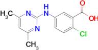 2-Chloro-5-((4,6-dimethylpyrimidin-2-yl)amino)benzoic acid