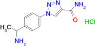 1-[4-(1-aminoethyl)phenyl]-1h-1,2,3-triazole-4-carboxamide hydrochloride