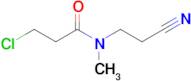 3-Chloro-n-(2-cyanoethyl)-n-methylpropanamide