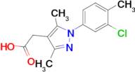 2-[1-(3-chloro-4-methylphenyl)-3,5-dimethyl-1h-pyrazol-4-yl]acetic acid