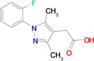 2-[1-(2-fluorophenyl)-3,5-dimethyl-1h-pyrazol-4-yl]acetic acid