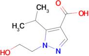 1-(2-Hydroxyethyl)-5-(propan-2-yl)-1h-pyrazole-4-carboxylic acid