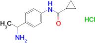 n-[4-(1-aminoethyl)phenyl]cyclopropanecarboxamide hydrochloride