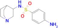 4-Amino-n-{1-azabicyclo[2.2.2]octan-3-yl}benzene-1-sulfonamide