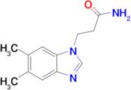 3-(5,6-Dimethyl-1h-1,3-benzodiazol-1-yl)propanamide