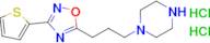 1-{3-[3-(thiophen-2-yl)-1,2,4-oxadiazol-5-yl]propyl}piperazine dihydrochloride