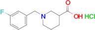 1-[(3-fluorophenyl)methyl]piperidine-3-carboxylic acid hydrochloride