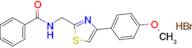 n-{[4-(4-methoxyphenyl)-1,3-thiazol-2-yl]methyl}benzamide hydrobromide