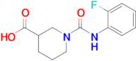 1-[(2-fluorophenyl)carbamoyl]piperidine-3-carboxylic acid