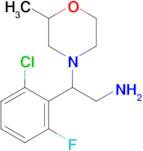 2-(2-Chloro-6-fluorophenyl)-2-(2-methylmorpholin-4-yl)ethan-1-amine